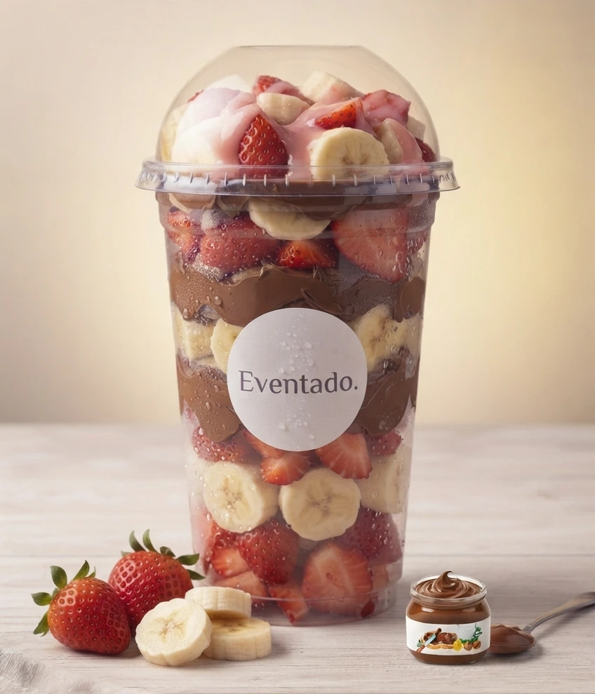 Salada de Frutas - Banana com Morango