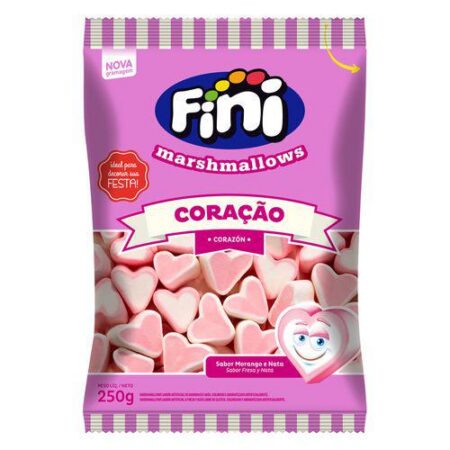Marshmallow Fini Coração (250g)