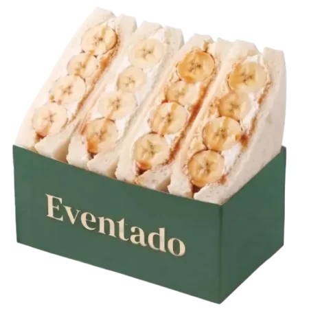 Sanduíche de Banana, Cream Cheese e Canela