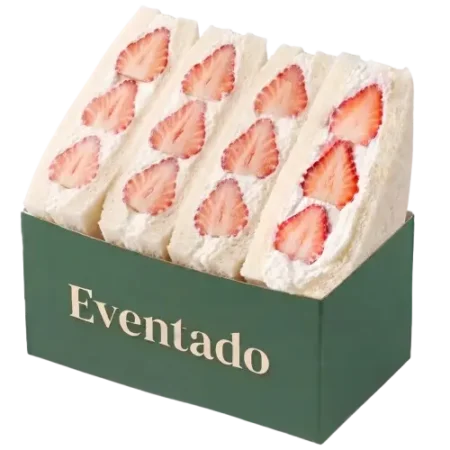 Sanduíche de Morango com Cream Cheese