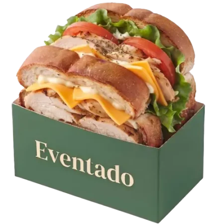 Sanduíche de Queijo com Frango