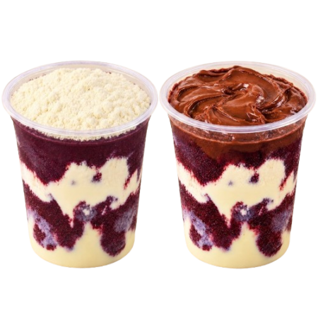 2 x Açaí  Nutella e Leite Ninho